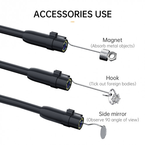 Endoscope de pipeline industriel intégré à lentilles frontales P200 de 5,5 mm avec écran de 4,3 pouces, spécification : tube de 5 m SH6102998-012